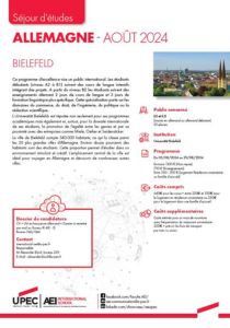 séjour BIELEFELD